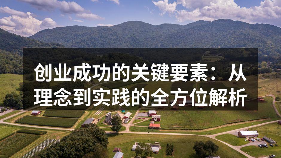 创业成功的关键要素：从理念到实践的全方位解析